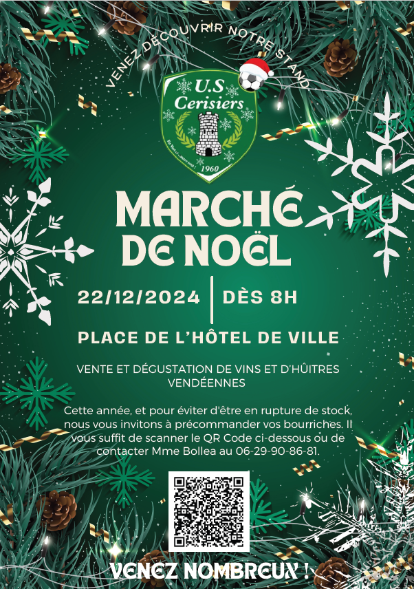 Marché de Noël – Dimanche 22 décembre 2024